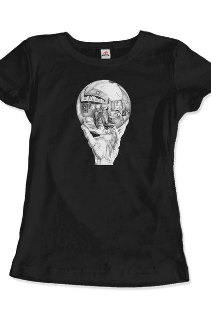 M.C. Escher Hand With Reflective Globe T-Shirt