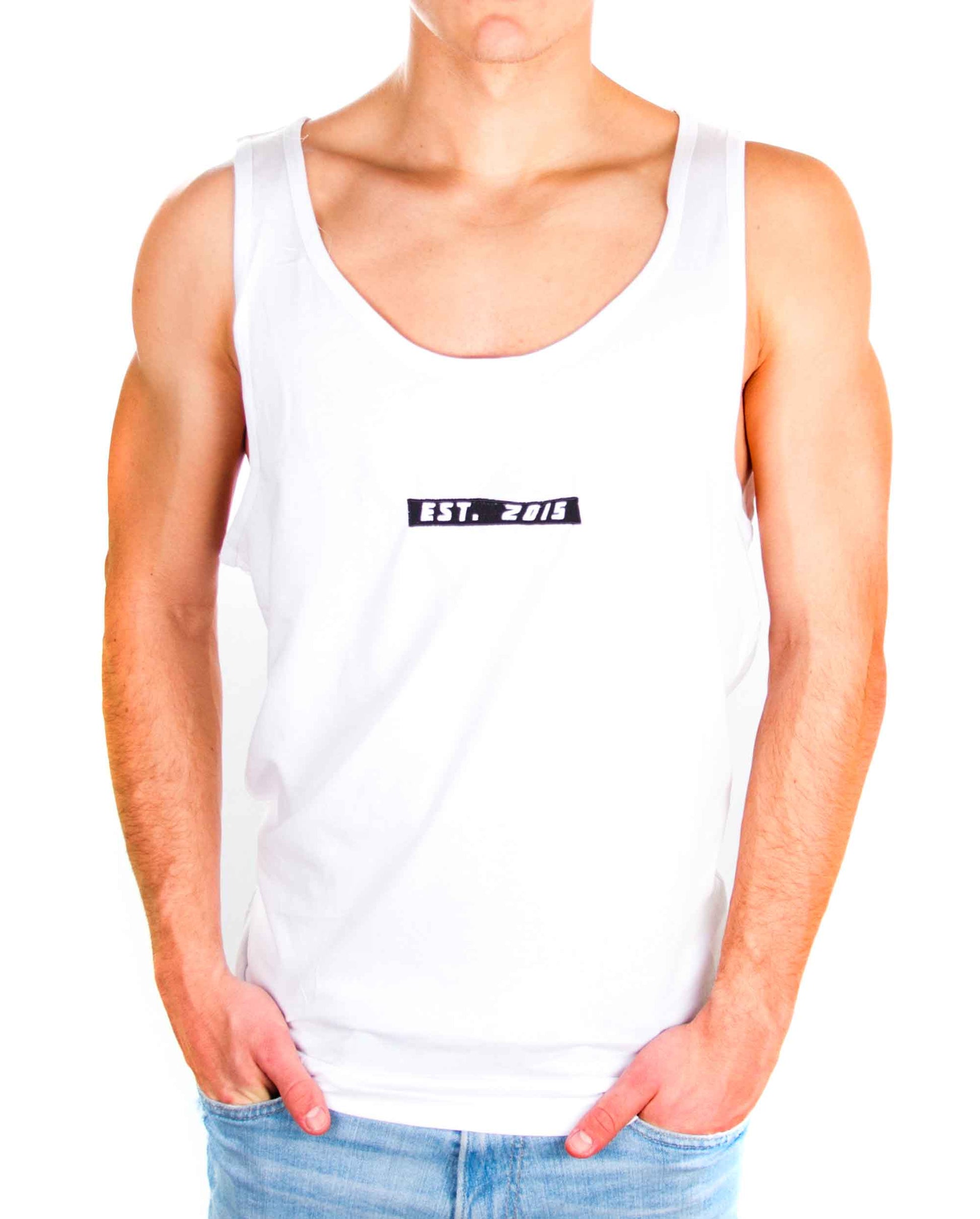 Origin embroidered Tanktop - white - Herren-Pear Juniper-White-L-Urbanheer