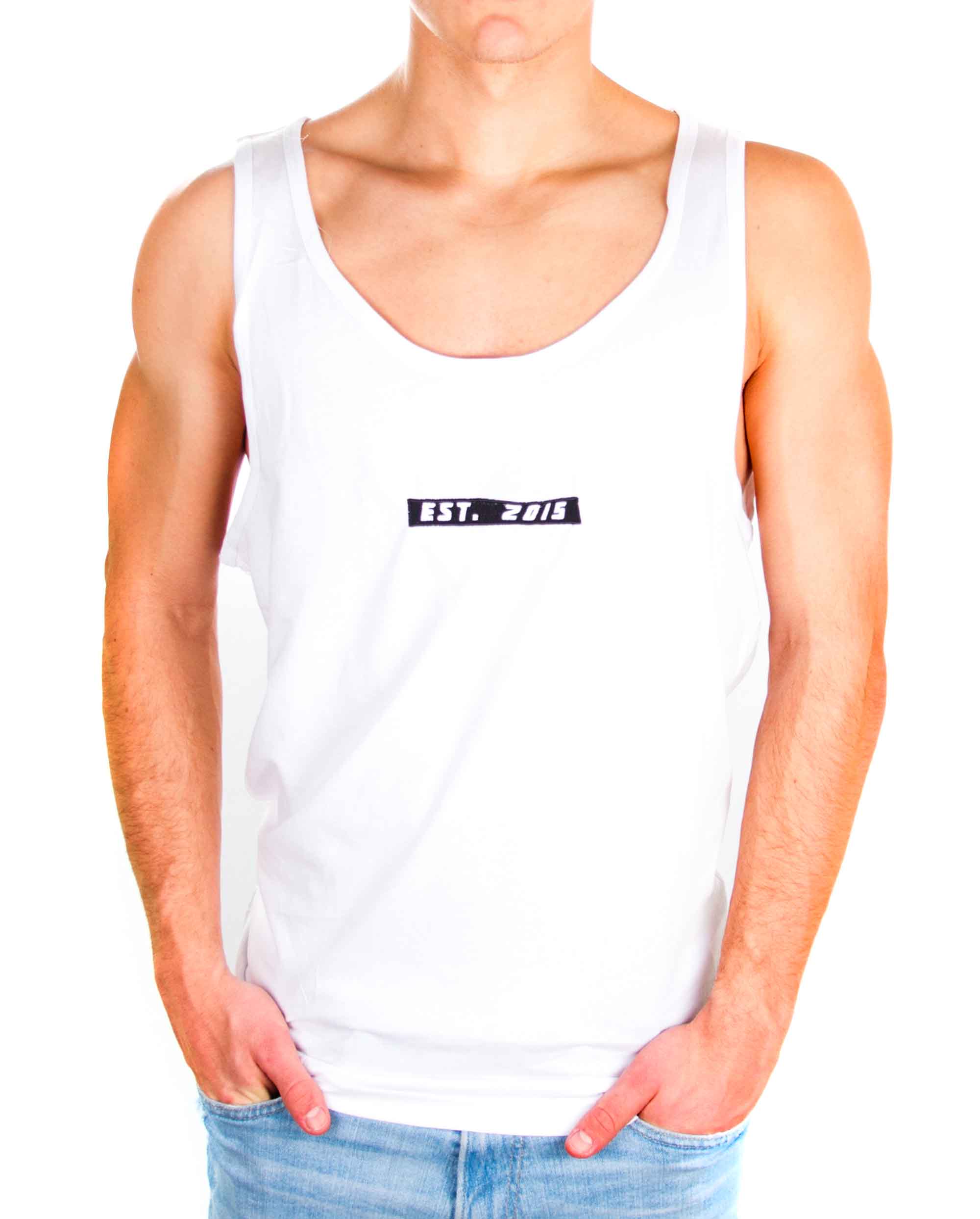 Origin embroidered Tanktop - white - Herren-Pear Juniper-White-L-Urbanheer