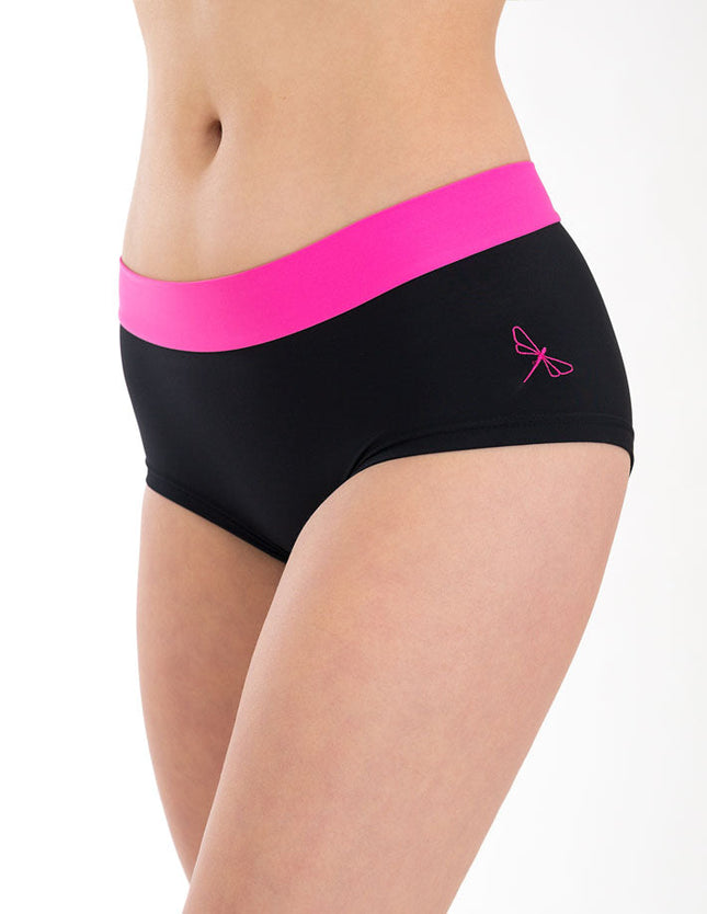 Mandy pole shorts-Dragonfly-black / pink-XS-Urbanheer