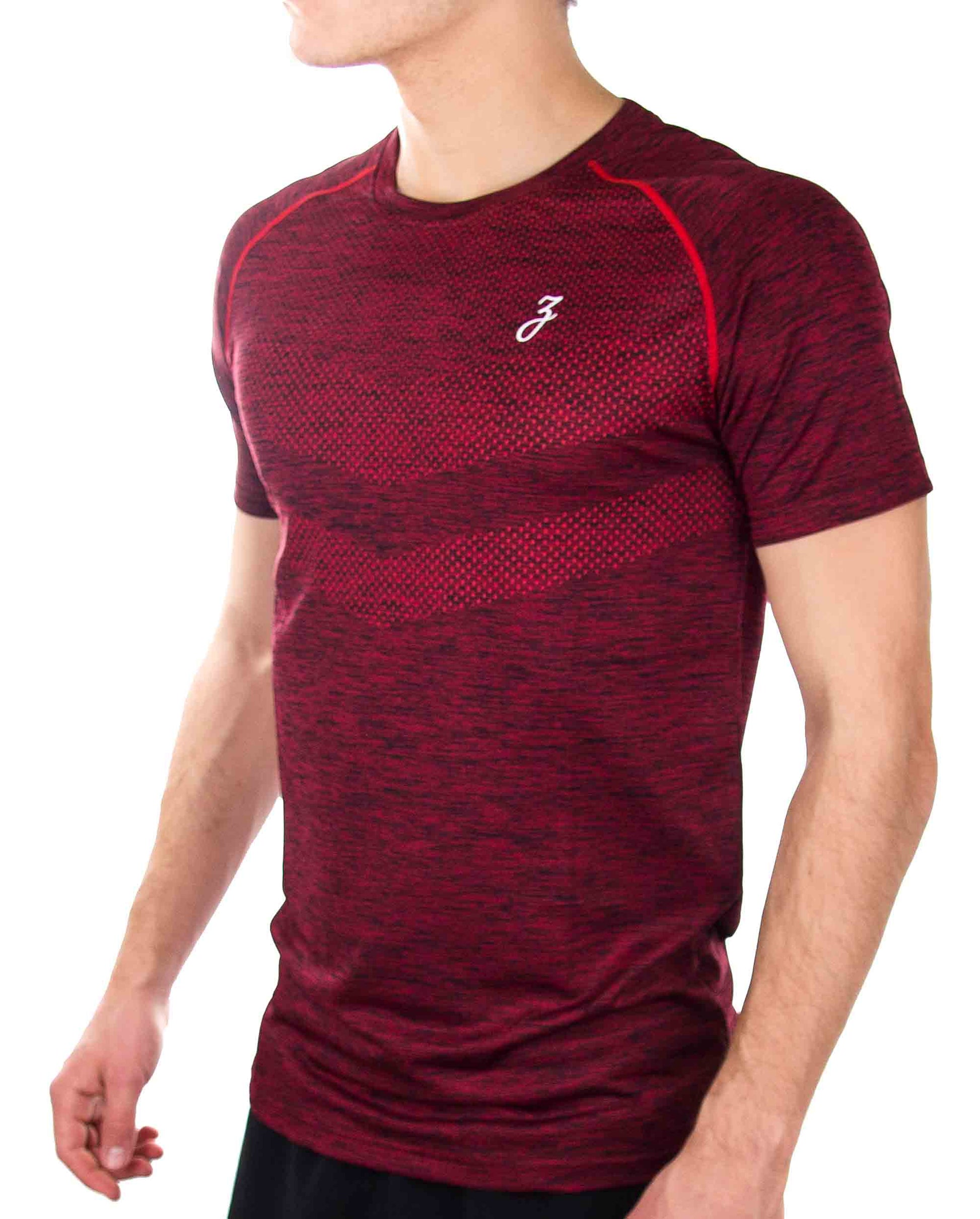 Active Shirt - burgundy - Herren-Pear Juniper-Red-L-Urbanheer