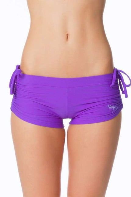 Michelle yoga shorts-Dragonfly-violet-M-Urbanheer