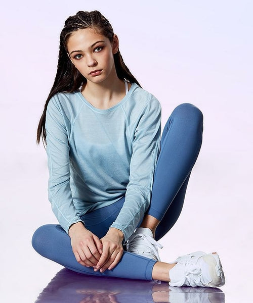 Restful Long Sleeve-Clothing - Women-Mulawear-2-SLATE BLUE-Urbanheer