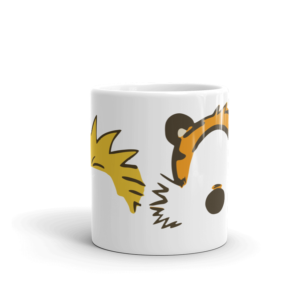 Calvin and Hobbes Faces Contour Mug-Mug-Art-O-Rama Shop-11oz (325mL)-Urbanheer