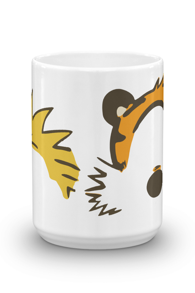 Calvin and Hobbes Faces Contour Mug-Mug-Art-O-Rama Shop-Urbanheer