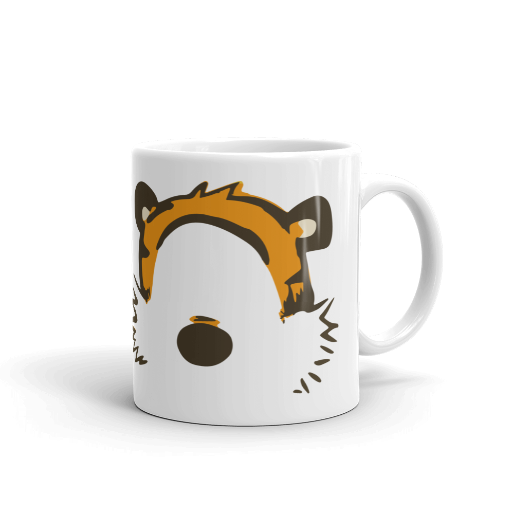 Calvin and Hobbes Faces Contour Mug-Mug-Art-O-Rama Shop-11oz (325mL)-Urbanheer