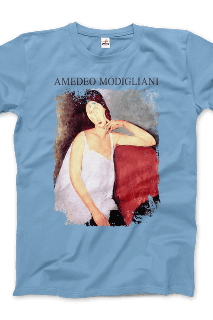 Modigliani - Portrait Of Jeanne Hébuterne, 1919 Artwork T-Shirt-Art-O-Rama Shop-Urbanheer