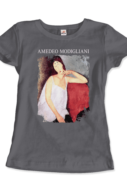 Modigliani - Portrait Of Jeanne Hébuterne, 1919 Artwork T-Shirt-Art-O-Rama Shop-Urbanheer