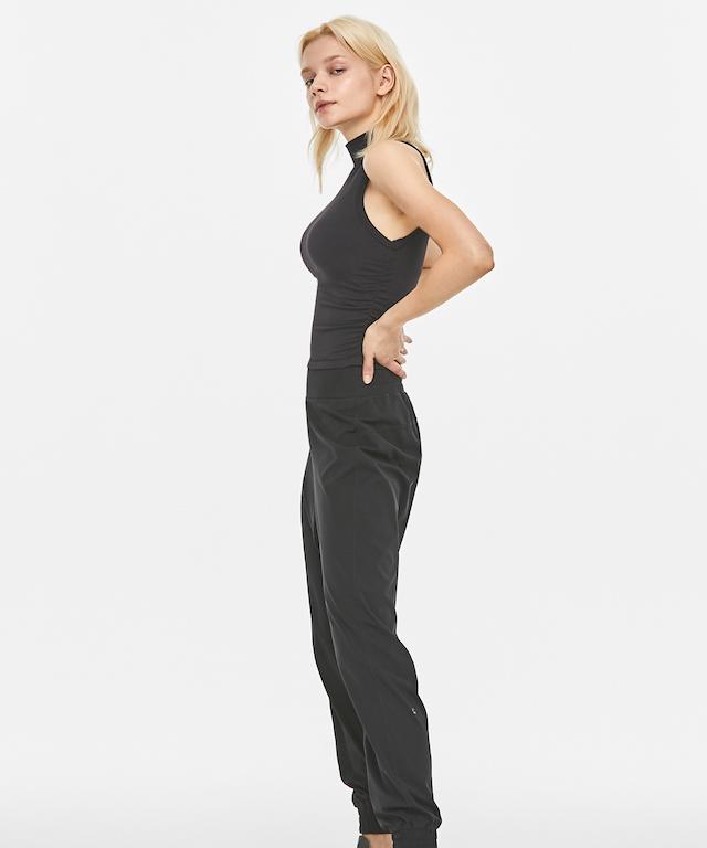 Shrink High Neck Tank Top-Clothing - Women-Mulawear-4-Black-Urbanheer