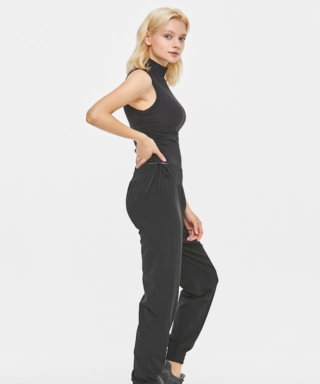 Shrink High Neck Tank Top-Clothing - Women-Mulawear-4-Black-Urbanheer