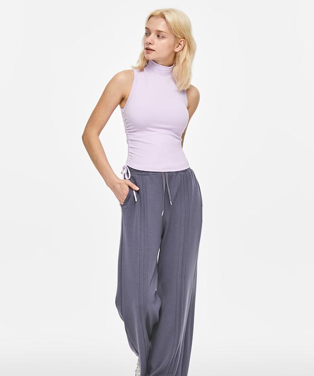 Shrink High Neck Tank Top-Clothing - Women-Mulawear-4-Black-Urbanheer