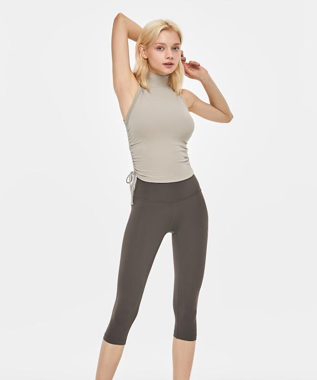 Shrink High Neck Tank Top-Clothing - Women-Mulawear-4-Black-Urbanheer