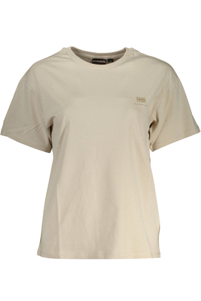 Napapijri Women'S Short Sleeve T-Shirt Beige-T-Shirt-NAPAPIJRI-Urbanheer