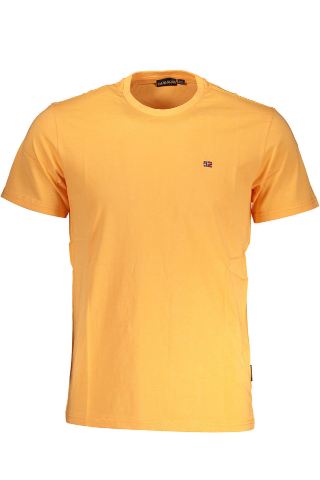 Napapijri Man Orange Short Sleeve T-Shirt-T-Shirt-NAPAPIJRI-Urbanheer