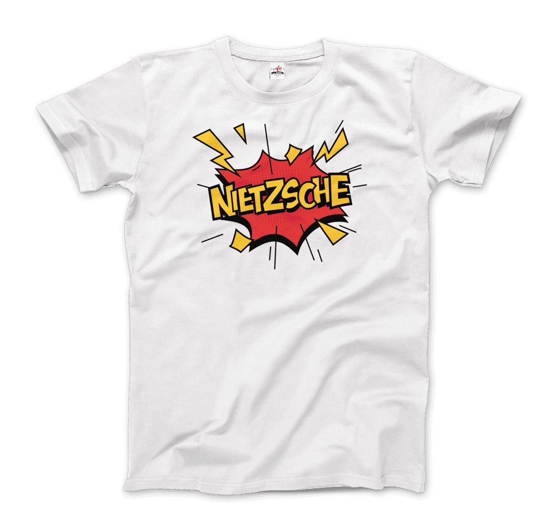 Nietzche - Comics Boom Style T-Shirt-T-Shirt-Art-O-Rama Shop-Men (Unisex)-Black-S-Urbanheer
