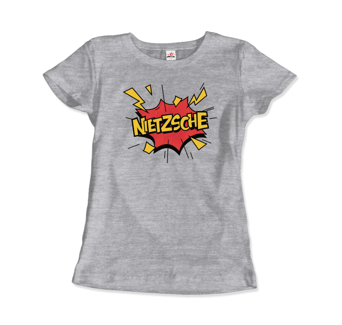Nietzche - Comics Boom Style T-Shirt-T-Shirt-Art-O-Rama Shop-Men (Unisex)-Navy-S-Urbanheer