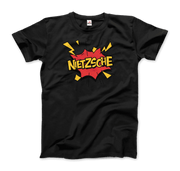Nietzche - Comics Boom Style T-Shirt-T-Shirt-Art-O-Rama Shop-Men (Unisex)-Black-S-Urbanheer