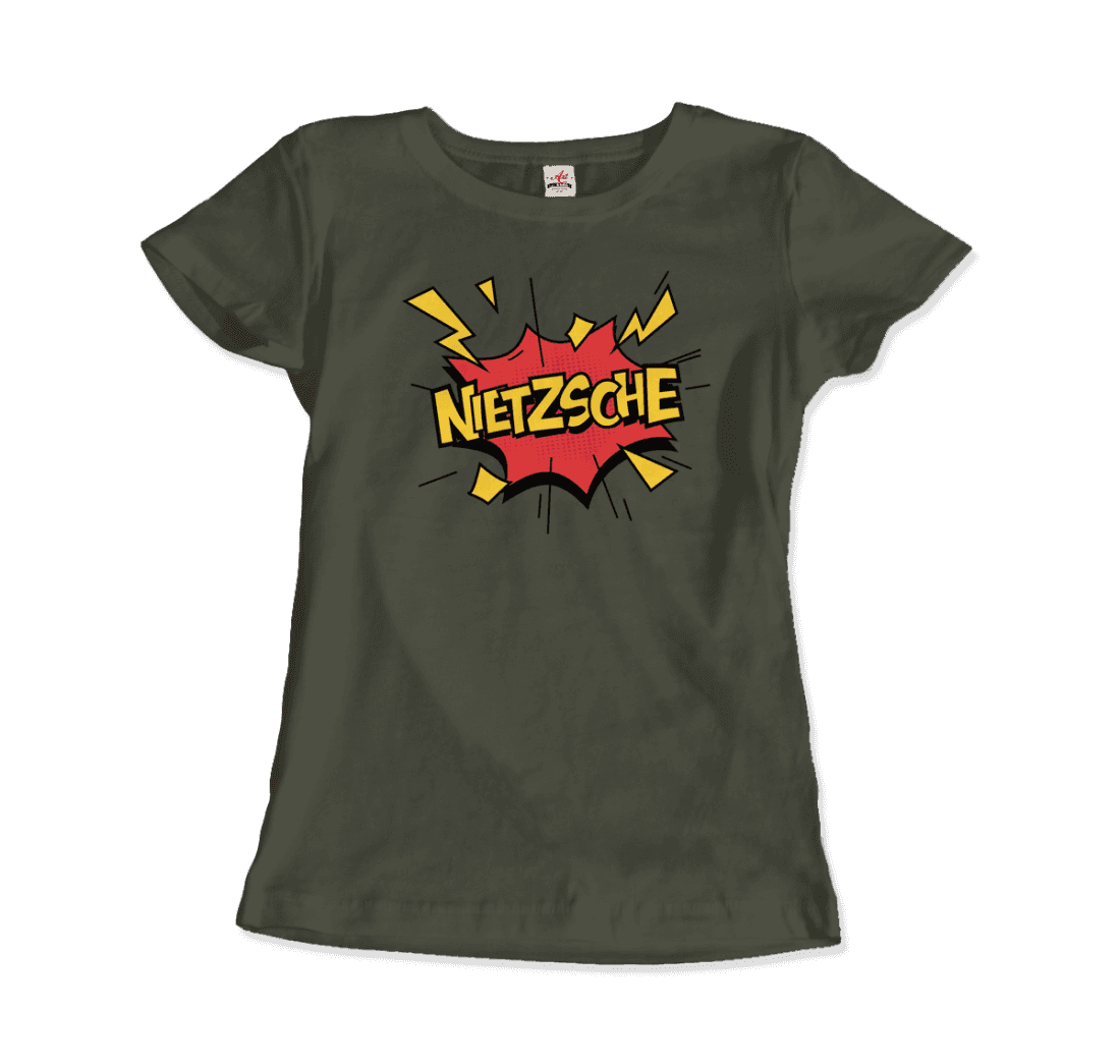 Nietzche - Comics Boom Style T-Shirt-T-Shirt-Art-O-Rama Shop-Men (Unisex)-Royal Blue-S-Urbanheer