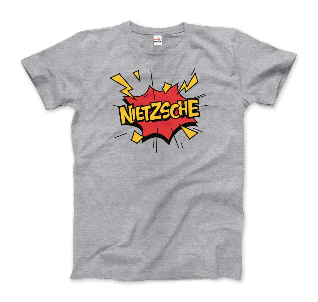 Nietzche - Comics Boom Style T-Shirt-T-Shirt-Art-O-Rama Shop-Men (Unisex)-White-S-Urbanheer