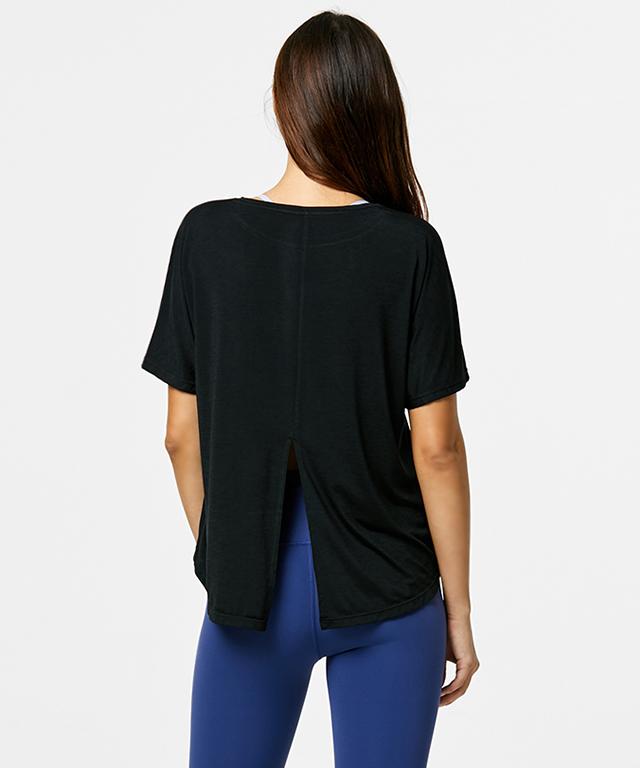 Clip-In Short Sleeve-Clothing - Women-Mulawear-10-Black-Urbanheer