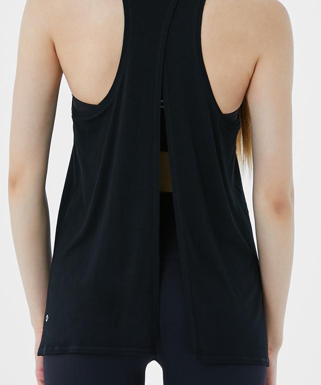 Tied Up Tank-Clothing - Women-Mulawear-10-Black-Urbanheer