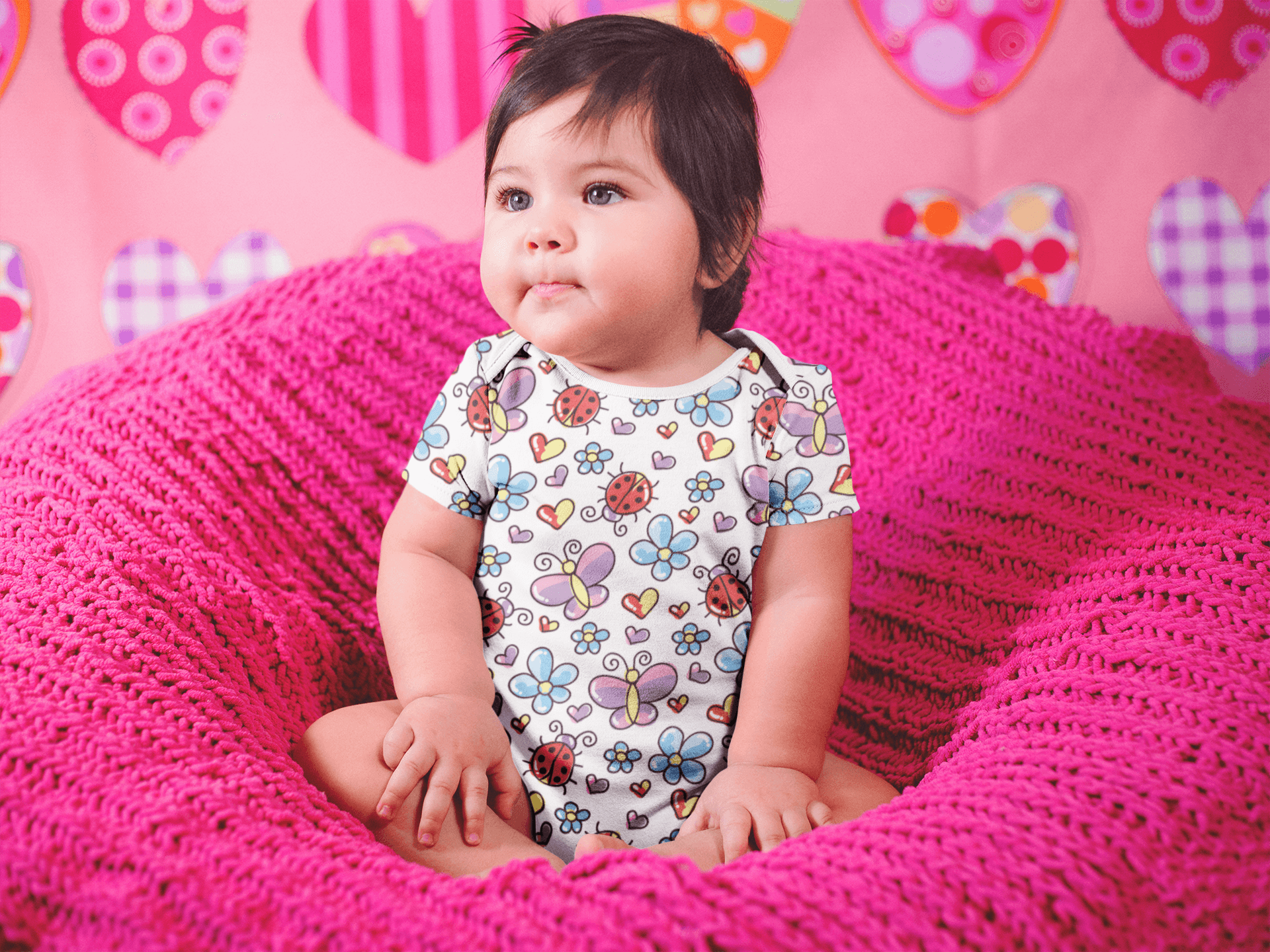 Garden Bugs Onesie-USA Made-Pre-Multicolored-Urbanheer