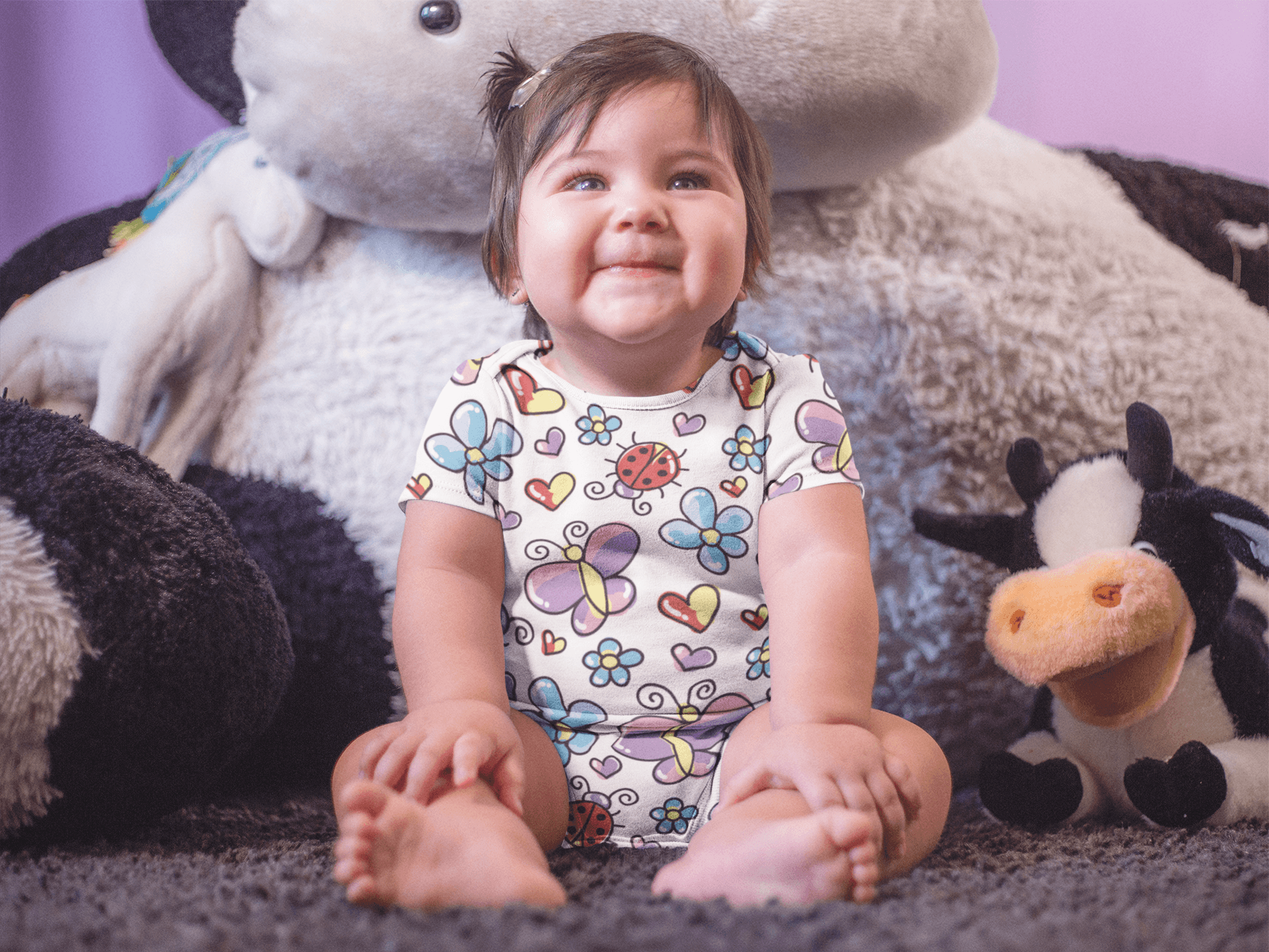 Garden Bugs Onesie-USA Made-Pre-Multicolored-Urbanheer