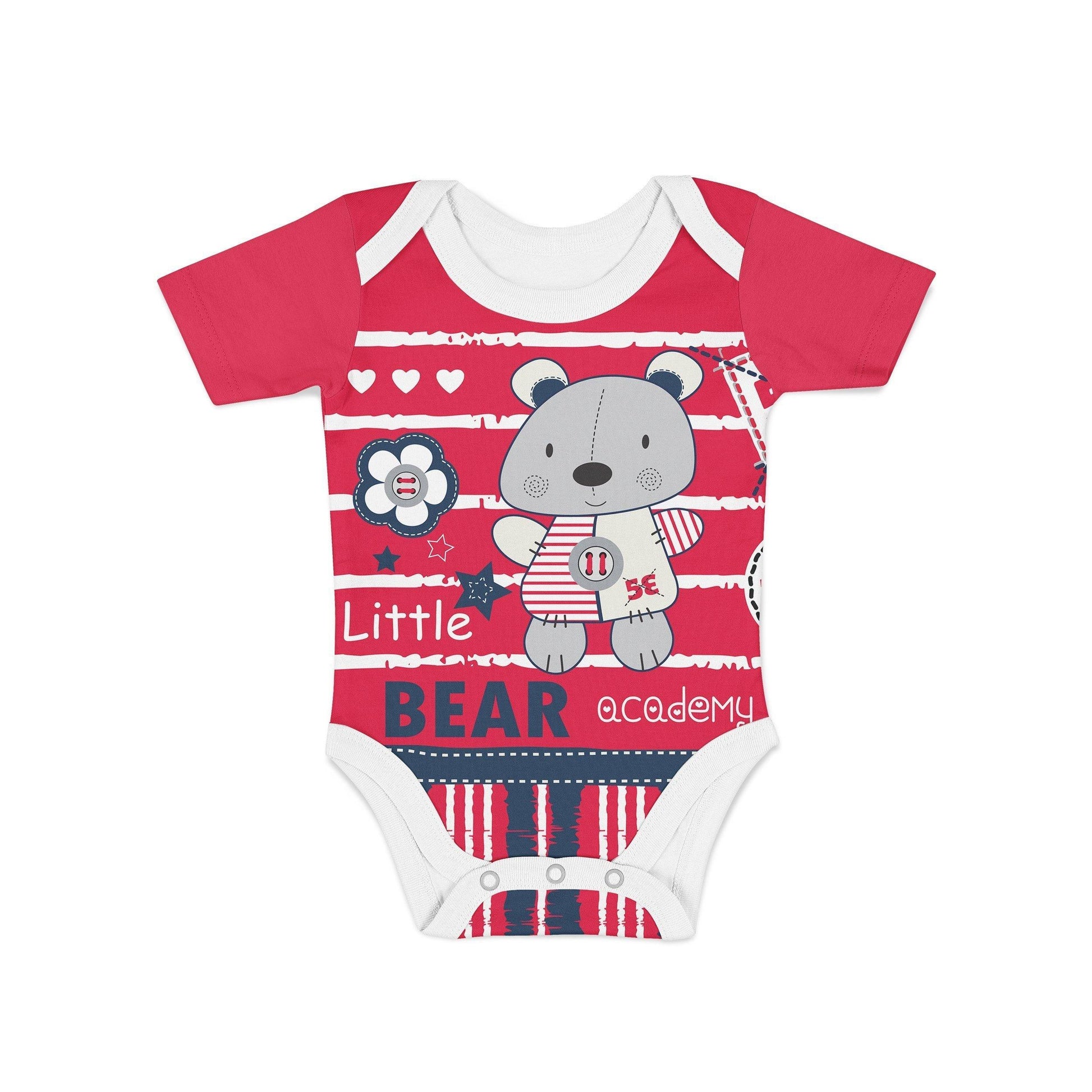 Infant Bear Academy Onesie-USA Made-Pre-Multicolored-Urbanheer