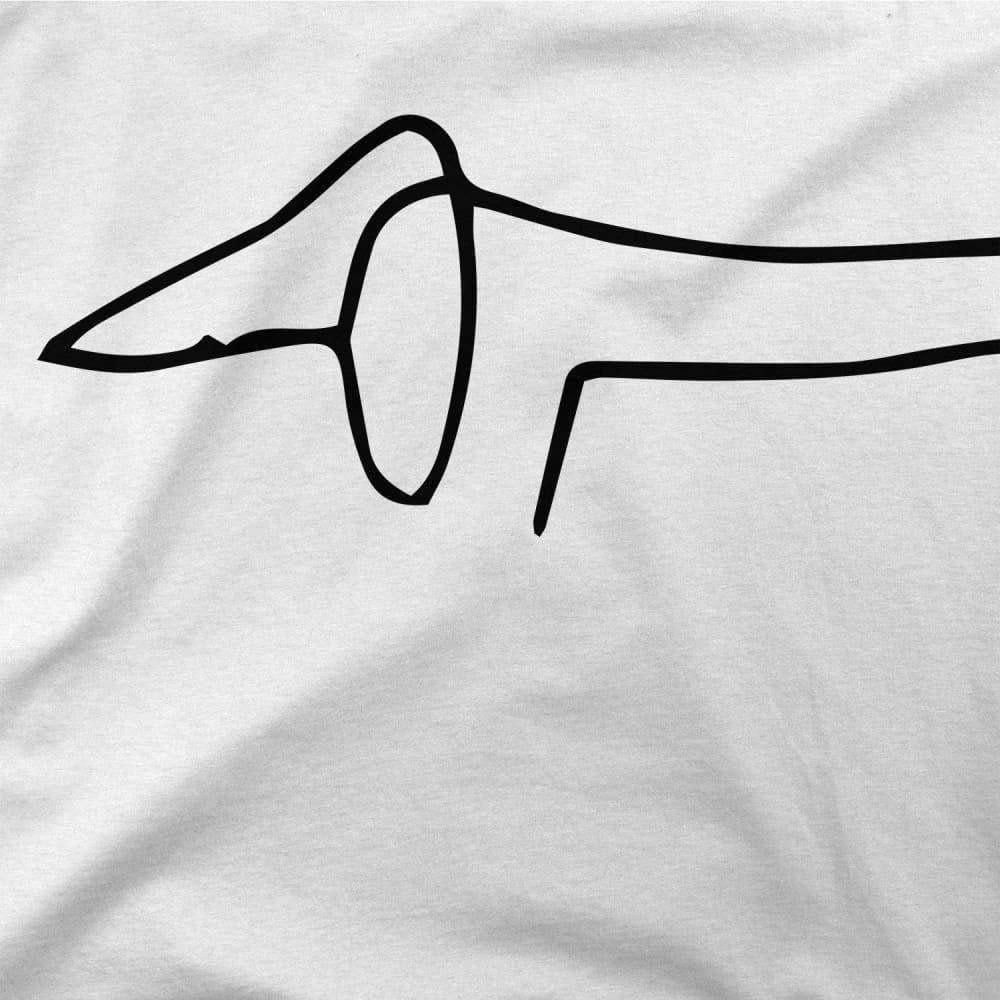 Pablo Picasso Dachshund Dog (Lump) Artwork T-Shirt-Art-O-Rama Shop-Men (Unisex)-White-S-Urbanheer