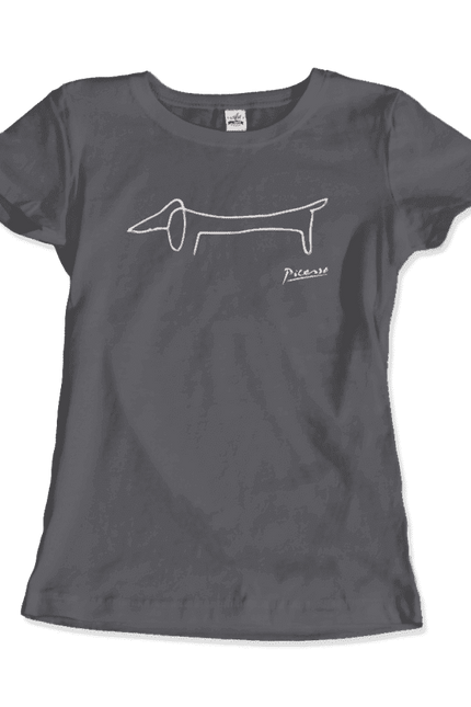 Pablo Picasso Dachshund Dog (Lump) Artwork T-Shirt-Art-O-Rama Shop-Urbanheer