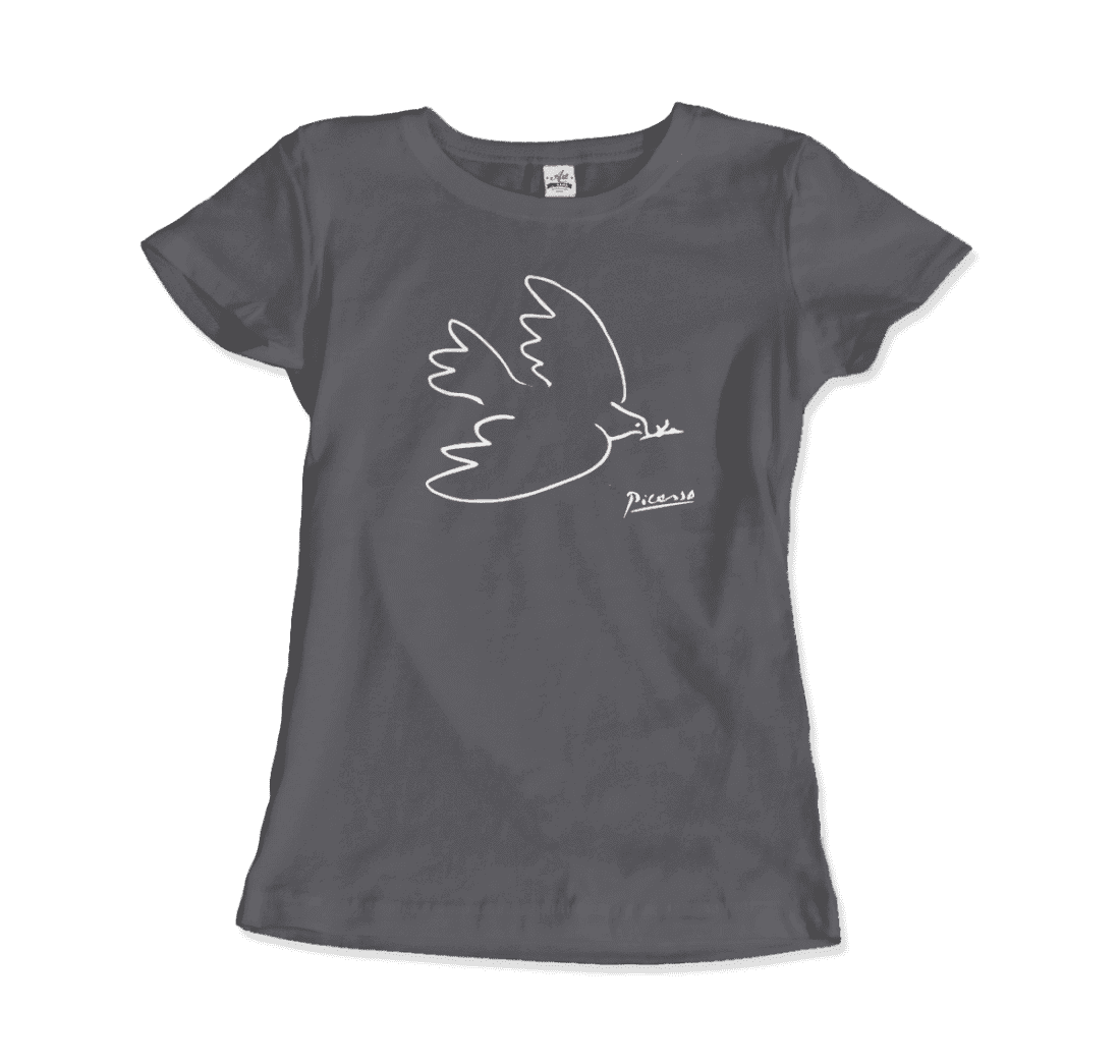 Pablo Picasso Dove Of Peace 1949 Artwork T-Shirt-Art-O-Rama Shop-Men (Unisex)-Black-S-Urbanheer