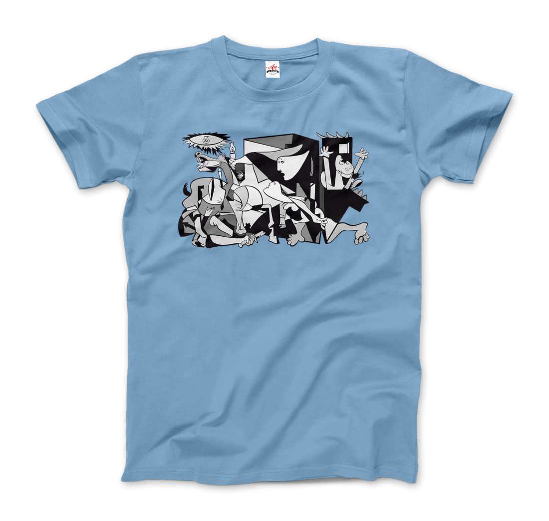 Pablo Picasso Guernica 1937 Artwork Reproduction T-Shirt-Art-O-Rama Shop-Men (Unisex)-Charcoal-S-Urbanheer