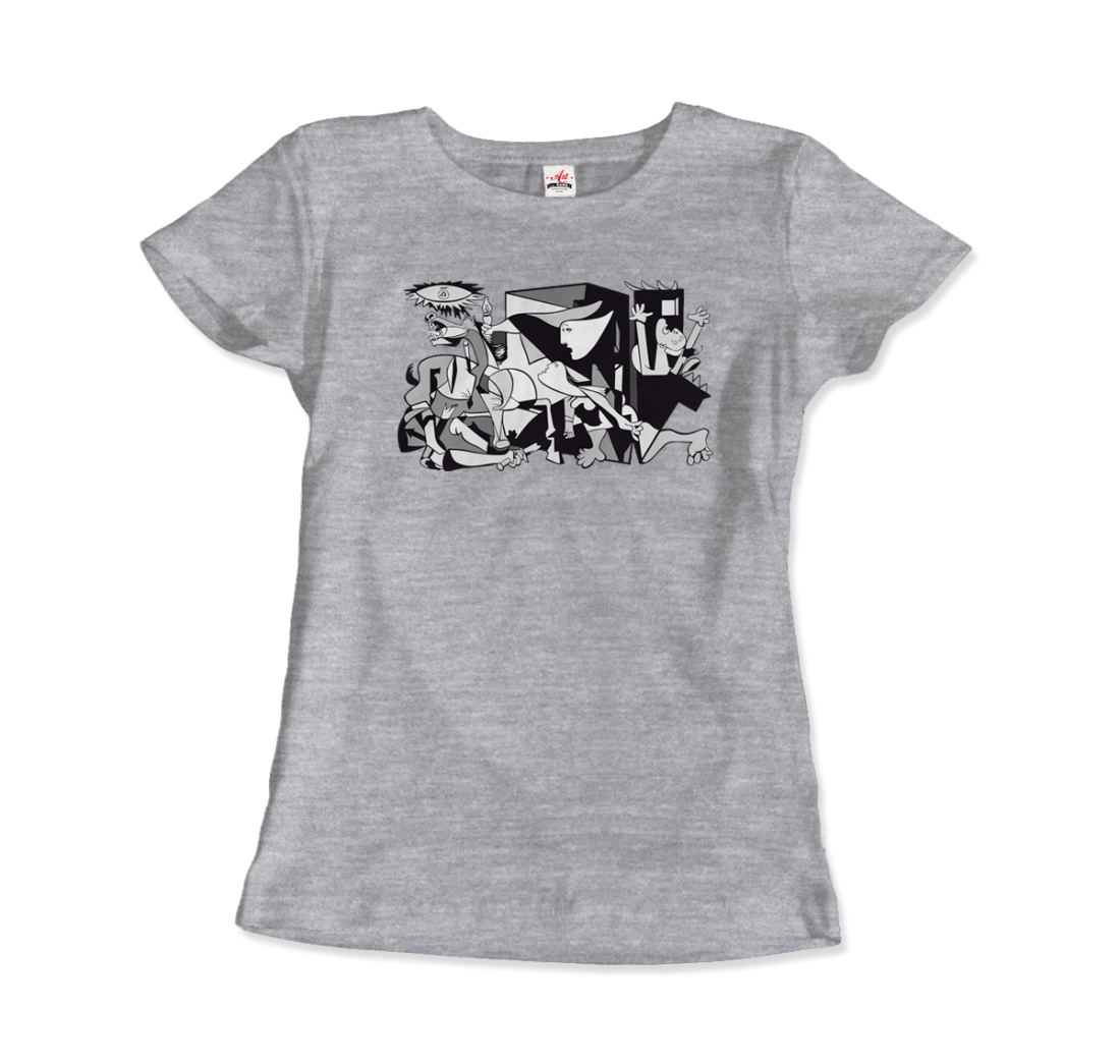 Pablo Picasso Guernica 1937 Artwork Reproduction T-Shirt-Art-O-Rama Shop-Men (Unisex)-Navy-S-Urbanheer