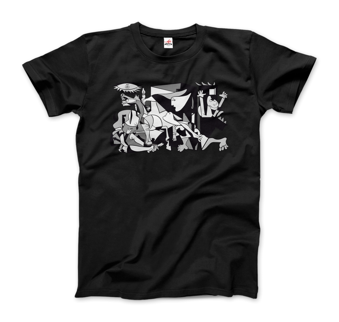 Pablo Picasso Guernica 1937 Artwork Reproduction T-Shirt-Art-O-Rama Shop-Men (Unisex)-White-S-Urbanheer