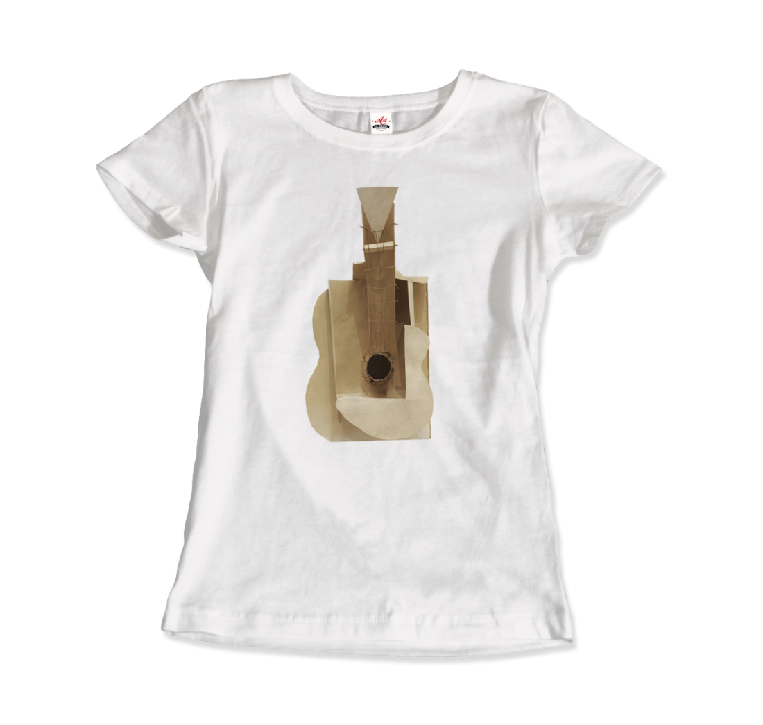 Pablo Picasso Guitar Sculpture 1912 Artwork T-Shirt-Art-O-Rama Shop-Men (Unisex)-Charcoal-S-Urbanheer