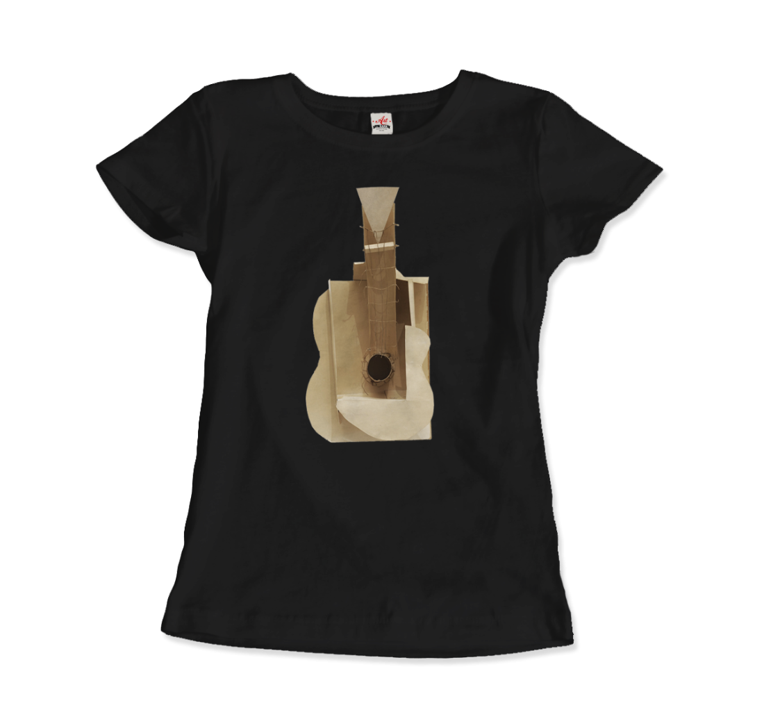 Pablo Picasso Guitar Sculpture 1912 Artwork T-Shirt-Art-O-Rama Shop-Men (Unisex)-Heather Grey-S-Urbanheer