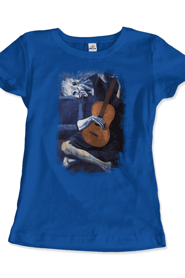 Pablo Picasso - The Old Guitarist Artwork T-Shirt-Art-O-Rama Shop-Urbanheer