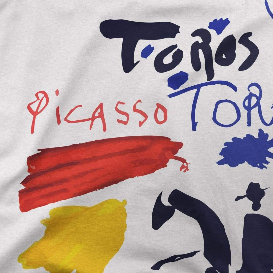 Pablo Picasso Toros Y Toreros Book Cover 1961 Artwork T-Shirt-Art-O-Rama Shop-Men (Unisex)-White-S-Urbanheer