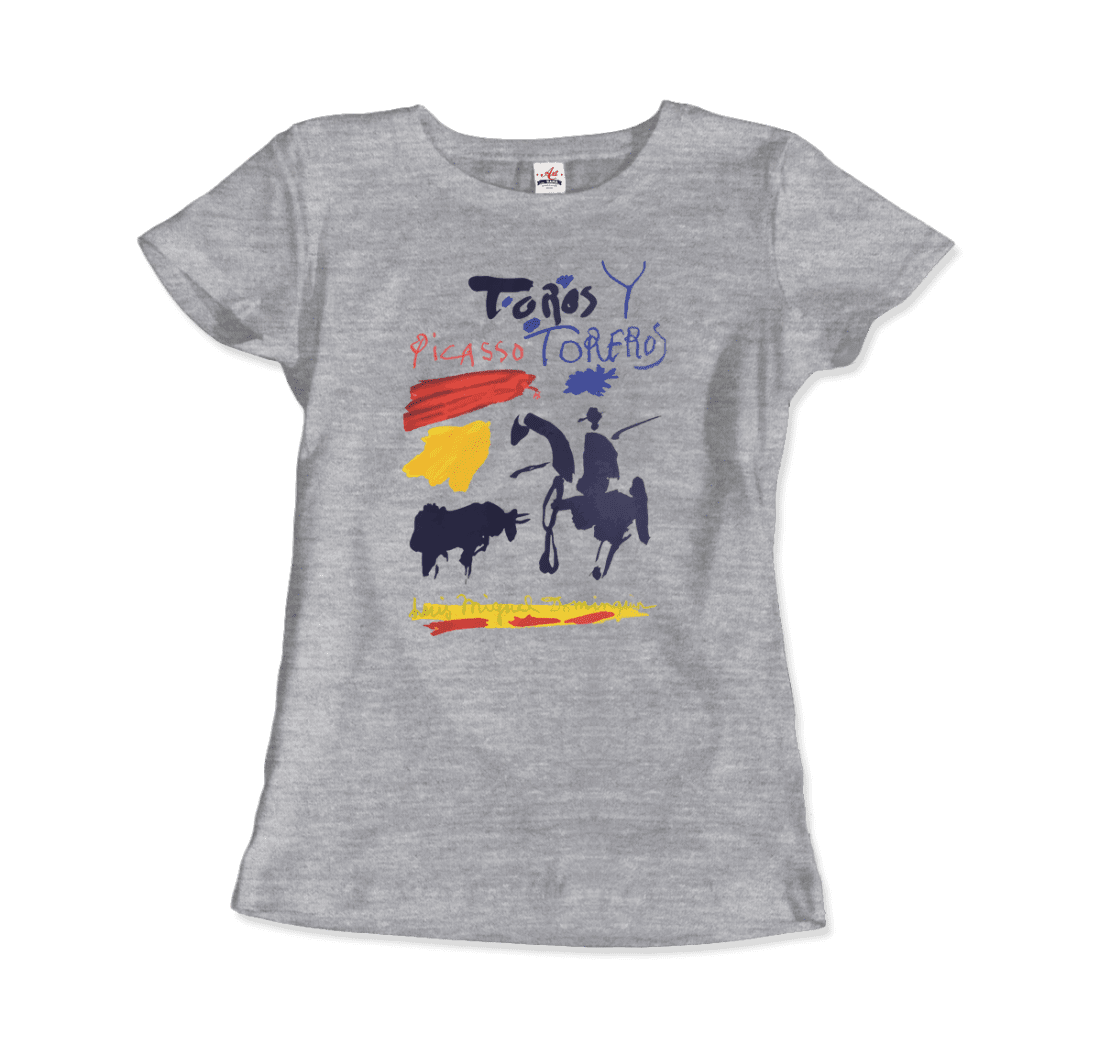 Pablo Picasso Toros Y Toreros Book Cover 1961 Artwork T-Shirt-Art-O-Rama Shop-Men (Unisex)-Light Blue-S-Urbanheer