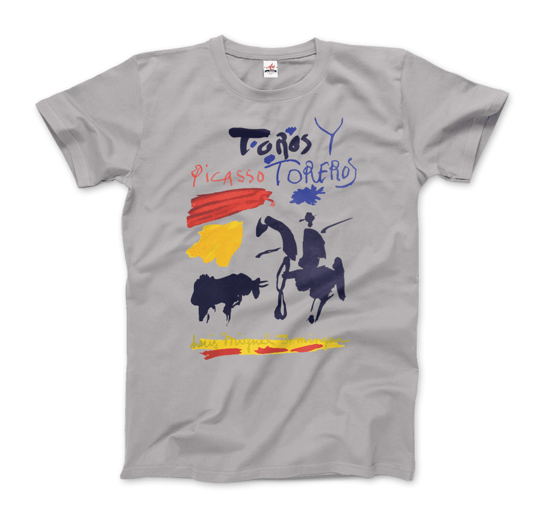 Pablo Picasso Toros Y Toreros Book Cover 1961 Artwork T-Shirt-Art-O-Rama Shop-Men (Unisex)-White-S-Urbanheer