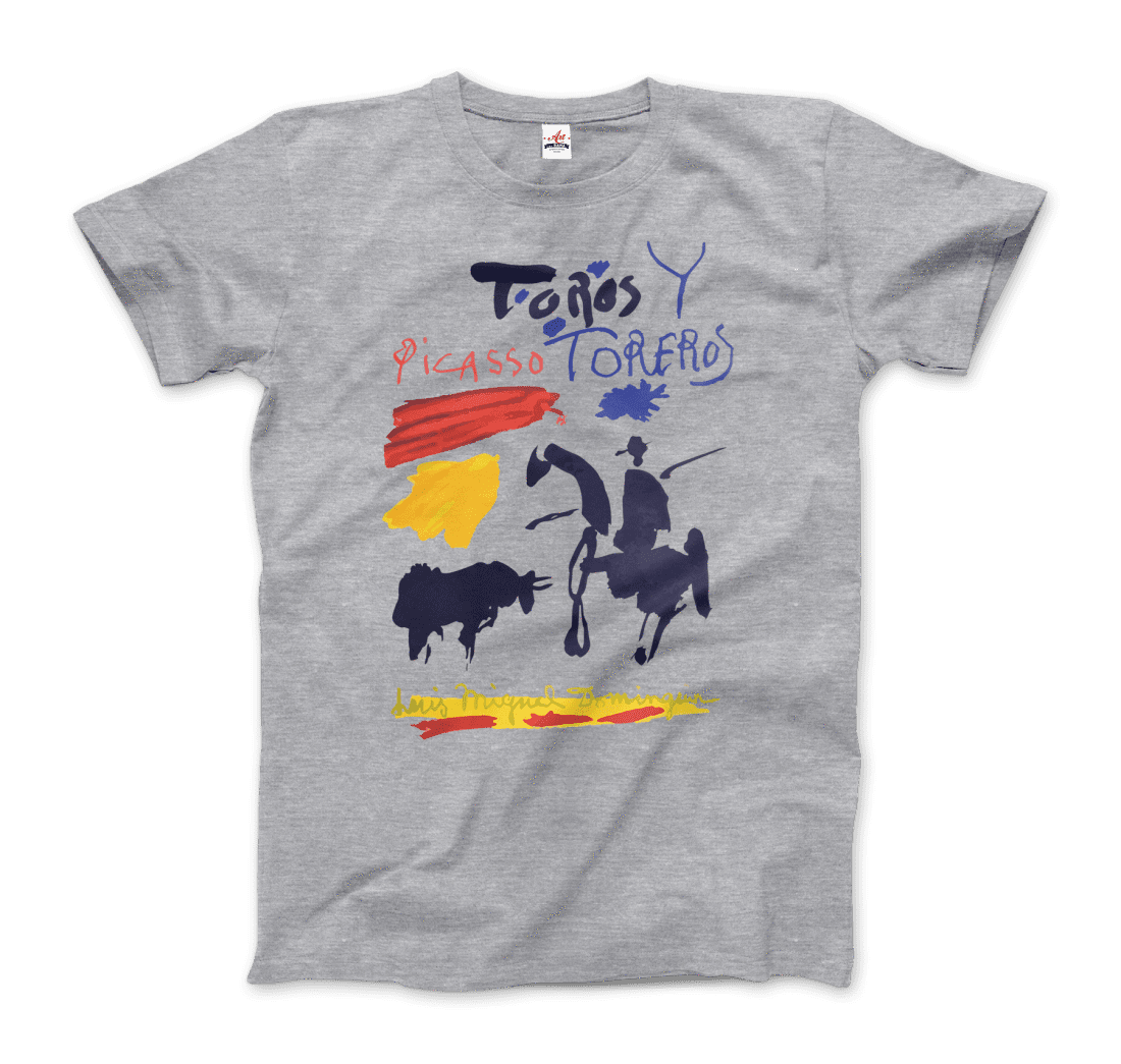 Pablo Picasso Toros Y Toreros Book Cover 1961 Artwork T-Shirt-Art-O-Rama Shop-Men (Unisex)-White-S-Urbanheer