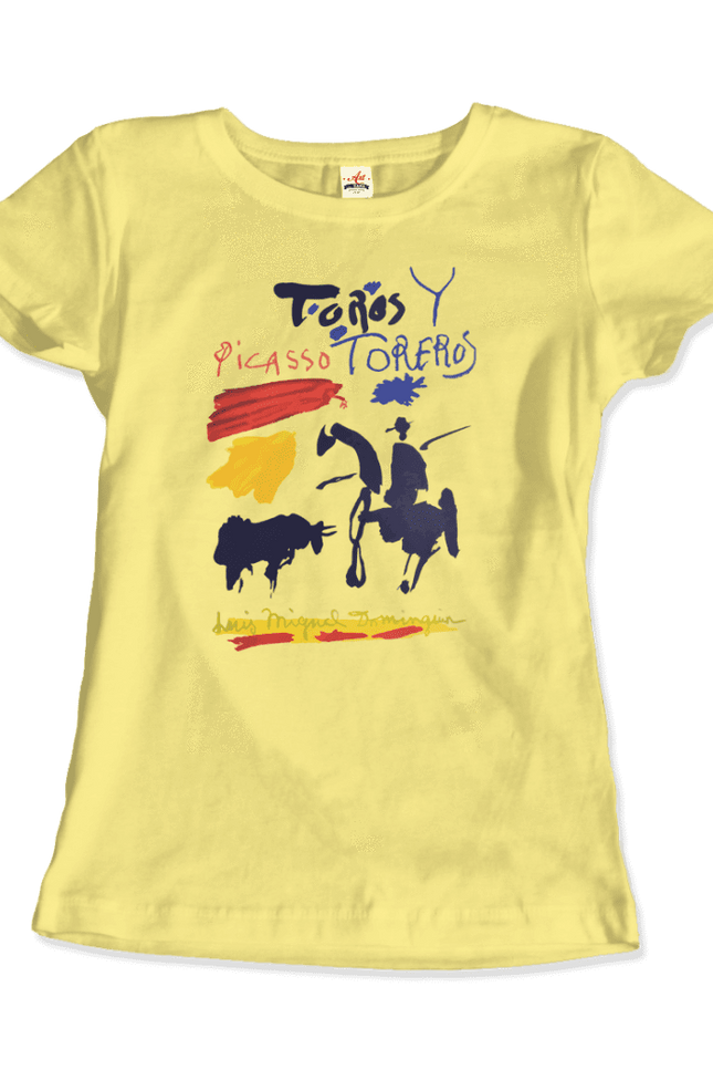 Pablo Picasso Toros Y Toreros Book Cover 1961 Artwork T-Shirt-Art-O-Rama Shop-Women (Fitted)-Heather Grey-S-Urbanheer