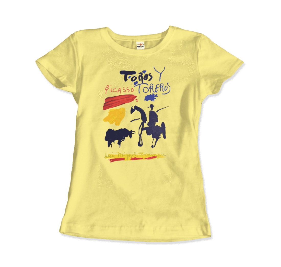 Pablo Picasso Toros Y Toreros Book Cover 1961 Artwork T-Shirt-Art-O-Rama Shop-Youth-Black-S-Urbanheer
