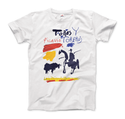 Pablo Picasso Toros Y Toreros Book Cover 1961 Artwork T-Shirt-Art-O-Rama Shop-Men (Unisex)-White-S-Urbanheer