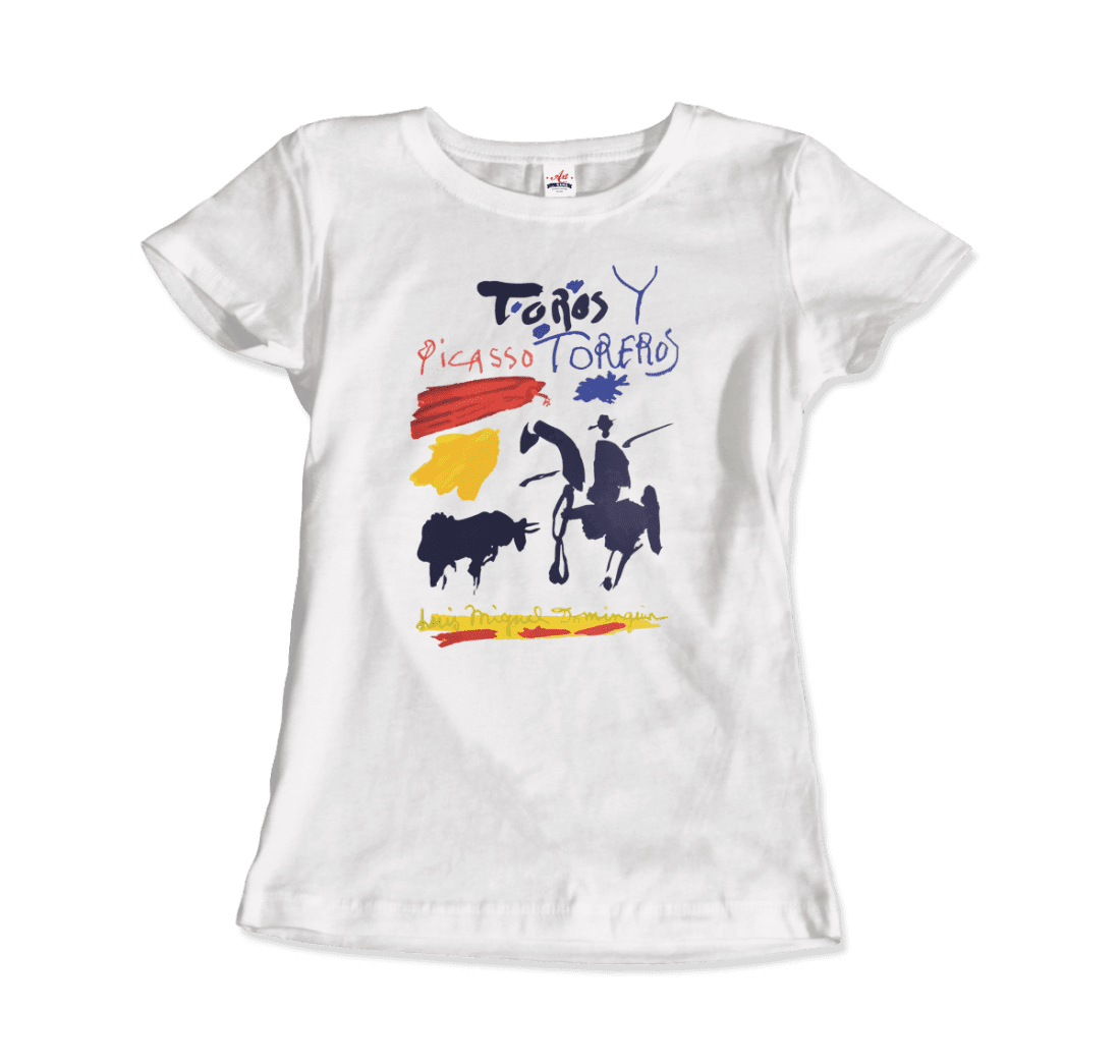 Pablo Picasso Toros Y Toreros Book Cover 1961 Artwork T-Shirt-Art-O-Rama Shop-Men (Unisex)-White-S-Urbanheer