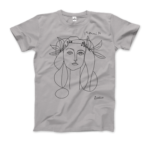 Pablo Picasso War And Peace 1952 Artwork T-Shirt-Art-O-Rama Shop-Men (Unisex)-Charcoal-S-Urbanheer