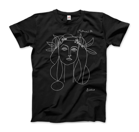 Pablo Picasso War And Peace 1952 Artwork T-Shirt-Art-O-Rama Shop-Women (Fitted)-Heather Grey-S-Urbanheer