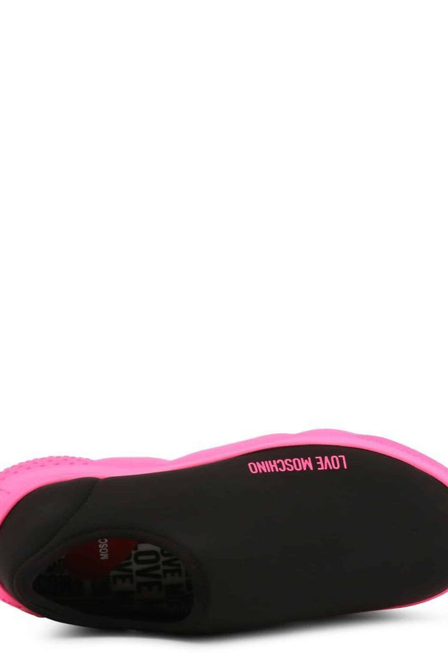 Neon Pink Slip-On Shoes-Love Moschino-Urbanheer