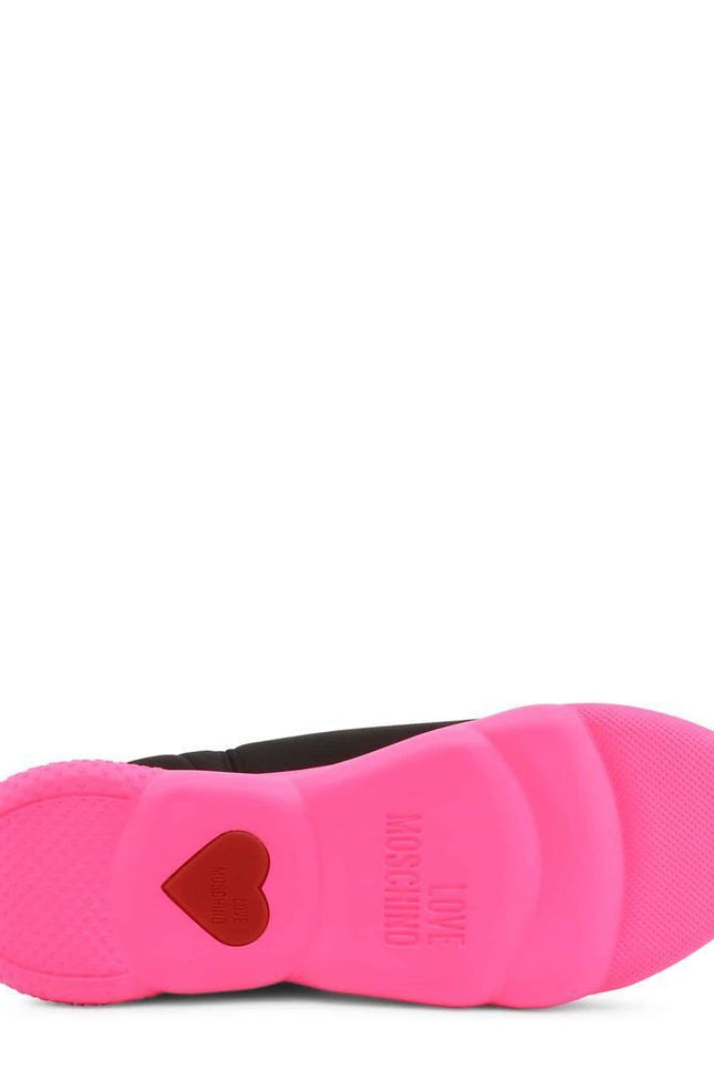 Neon Pink Slip-On Shoes-Love Moschino-Urbanheer