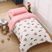Pink Cactus Bedding Set 3-Piece Organic Cotton Crib And Toddler-Baby Bedding Design-Urbanheer